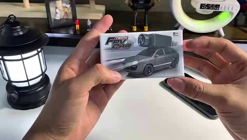 POKO Mobil RC Mini 1/64 FPV - Control Remote Drift Car Kontrol APP, Kamera HD 720p, Transmisi WiFi Langsung, Gyro Stabilizer, Kecepatan Adjustable, Lampu LED, USB-C Recharge, Mainan Indoor/Outdoor & Balap Meja