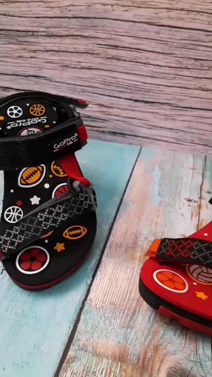 Go Pro Adventure Aaron Gc Sandal Gunung Anak SD Sendal Gunung Spon Eva Anak Ringan Modis Anti Selip Awet Size 28-32 Fashion Karet Kaki