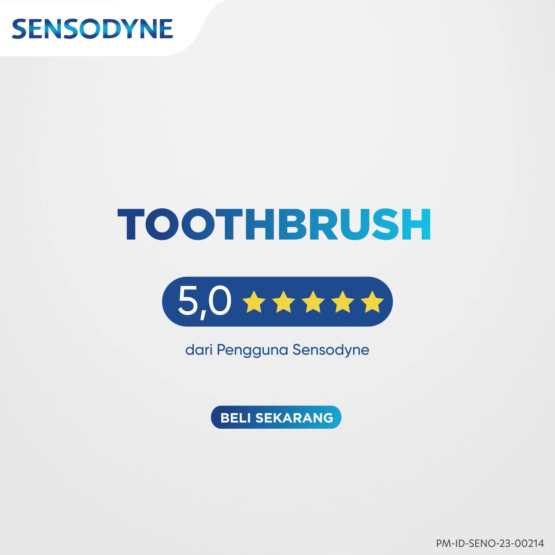 Sensodyne Sikat Gigi Sensitif Daily Protection Soft 3s