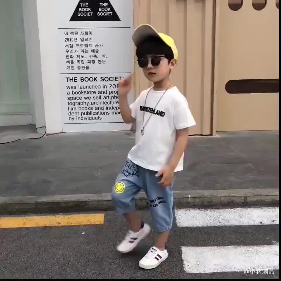 Setelan Anak Laki Laki Import Kaos dan Celana untuk Usia 2-6 Tahun - Fashion