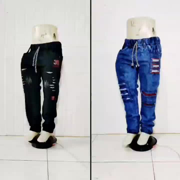 Celana Panjang Jeans Hitam SBK Anak Laki-Laki 3 s/d 15 Tahun Terbaru Vanfan - Fashion