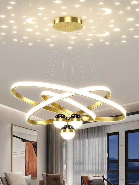 YOGRE Modern simple lighting light luxury Nordic living room chandelier New Chinese American bedroom dining room chandelier