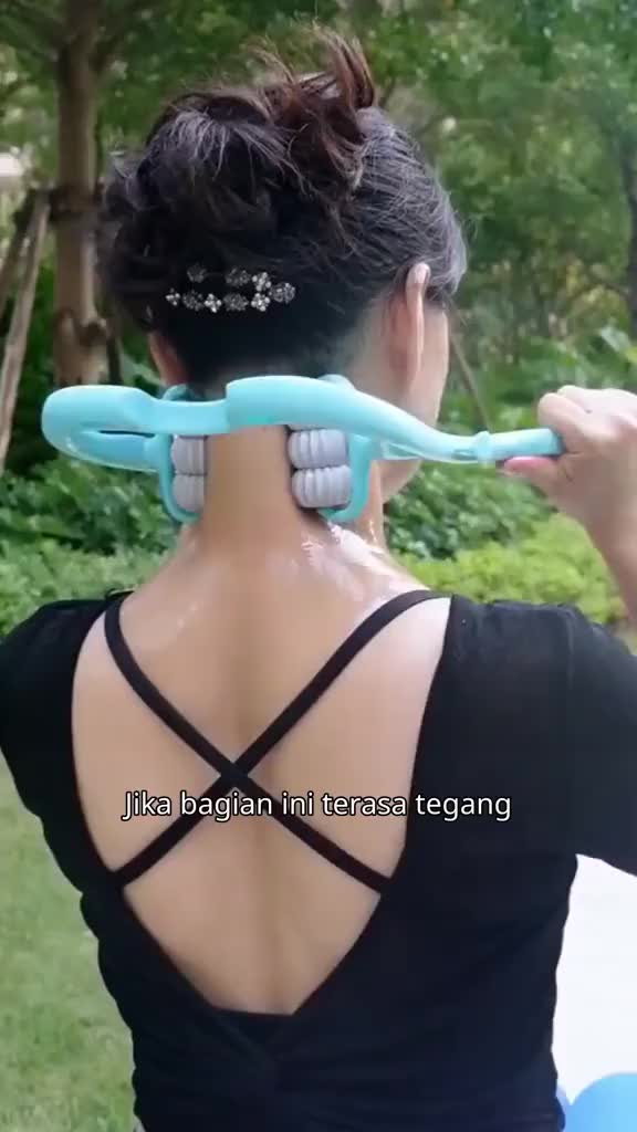Alat Terapi Leher Pijat Badan Pijit Kaki Paha Tangan Tulang Belakang Sakit Message Kesehatan Alat Pijat Leher Manual Relaxing Neck Massager Therapy Punggung