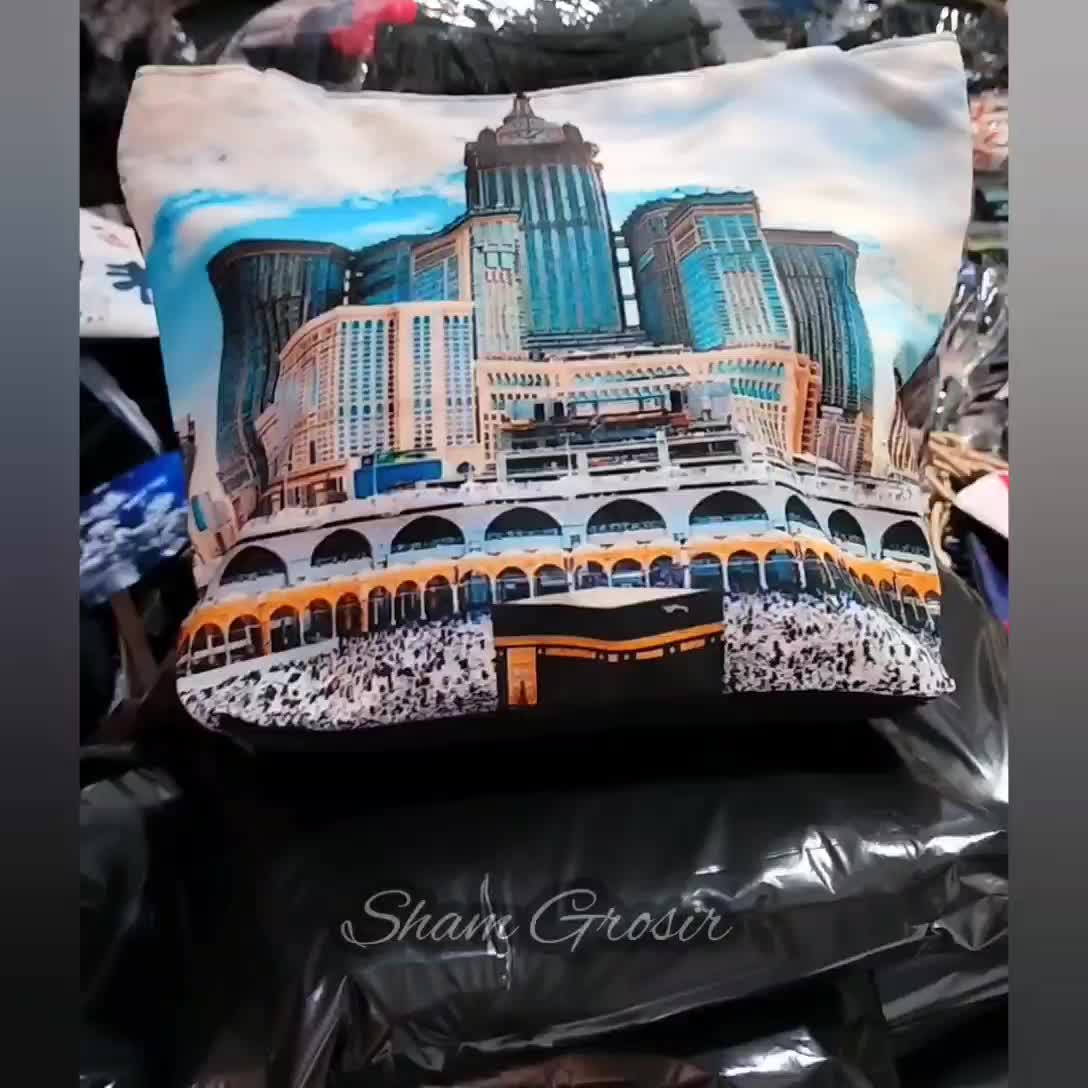(Paket 5 pcs) Totebag  Oleh Oleh Haji Dan Umrah  Cewek