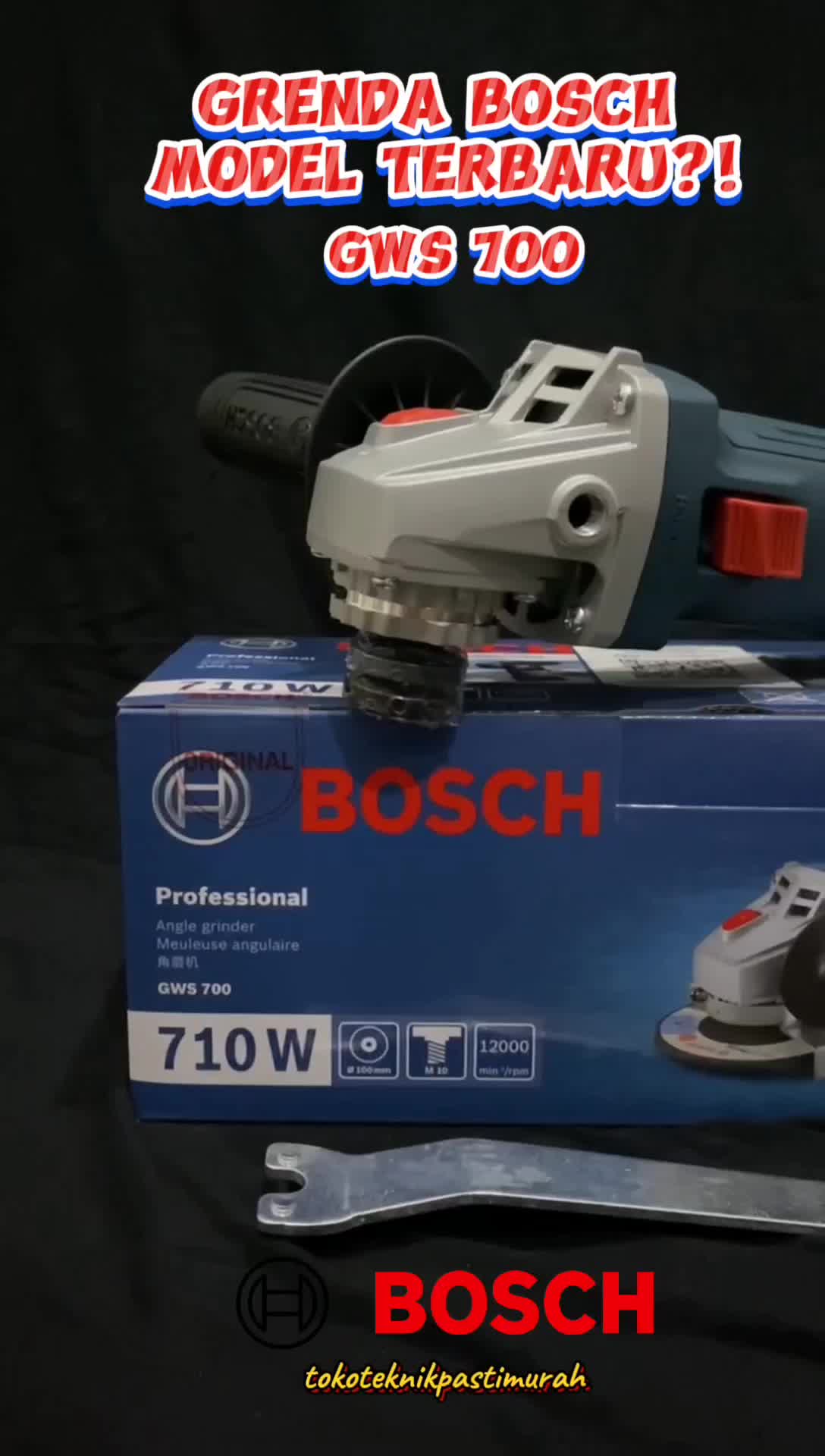 Mesin Gerinda BOSCH Grenda/ Grinda/ Gurinda GWS060/ GWS700 Hanslep Handslep