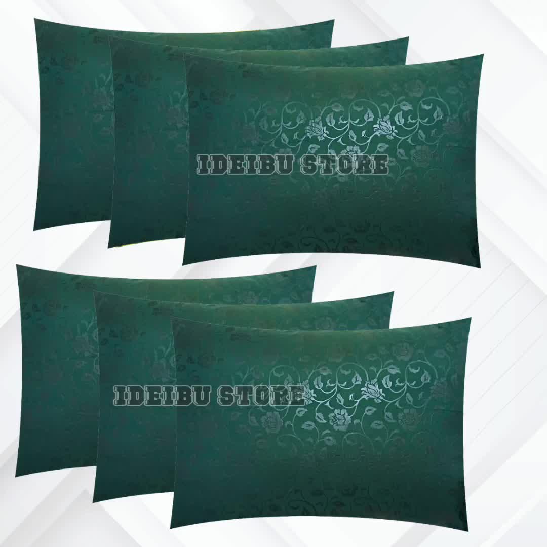 sarung bantal isi 6 pcs 1 set motif embos dan polos untuk tidur nyaman untuk kepala harga murah bahan tebal halus dan tidak luntur