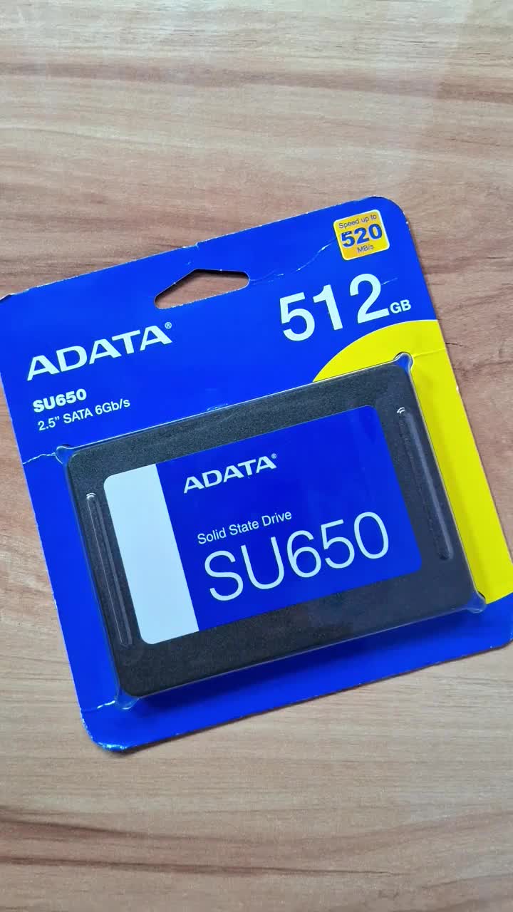 SSD ADATA SU650 256GB 512GB 1TB 2TB - SSD SATA 3 / SSD SATA III - SSD 2.5 inch 3D Nand 2,5" 3 YEAR RESMI