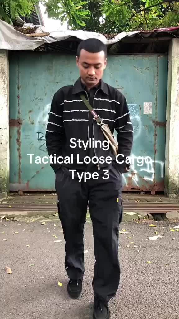 LOUDWELL CELANA BAGGY TLC TYPE 3  | CELANA CARGO PARASUT |  TACTICAL LOOSE CARGO | TRACK PANTS CARGO | JOGGER | CARGO LOOSE baggy outfit