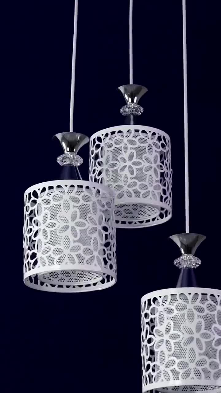 COD Kualitas Tinggi  3 Lampu Gantung LED Minimalis 3 in 1 Modern Bentuk Kelopak untuk Dekorasi Ruang tamu dapur