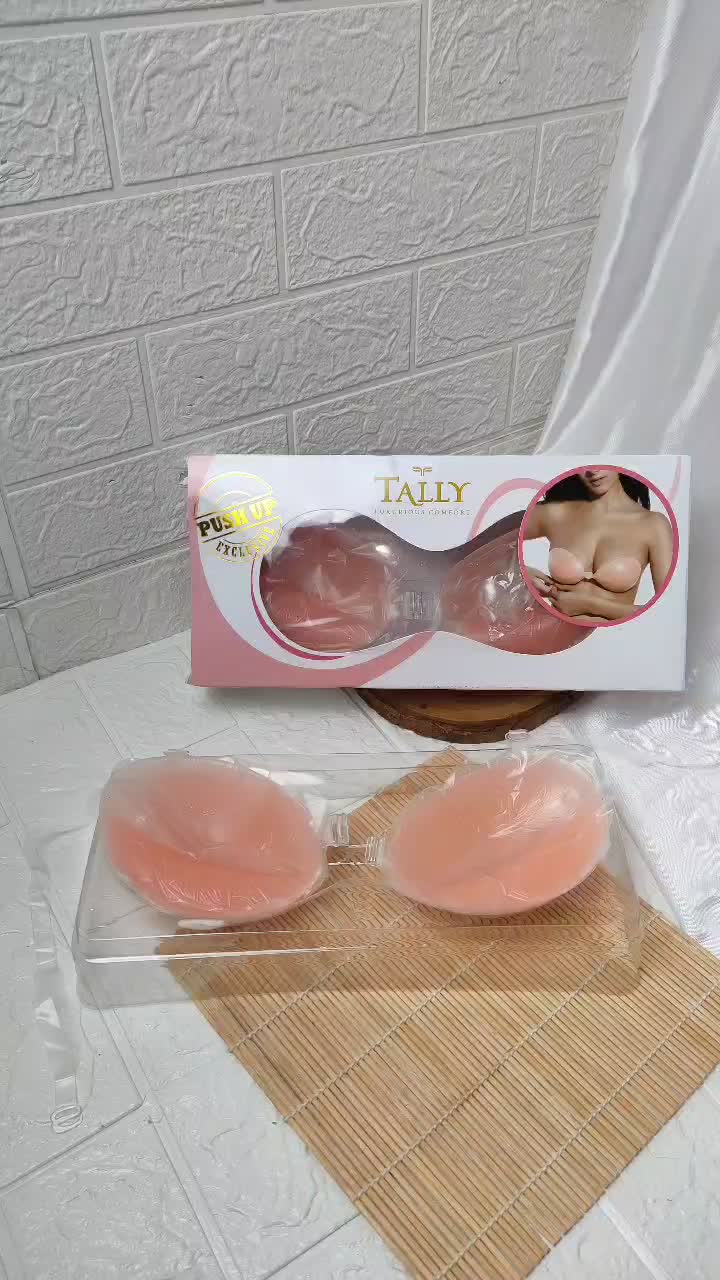 Invisible Push Up Silicone Bra/ Silicone TALLY Invisible Bra Nempel Tally Cup A-D / Biobra Silicon