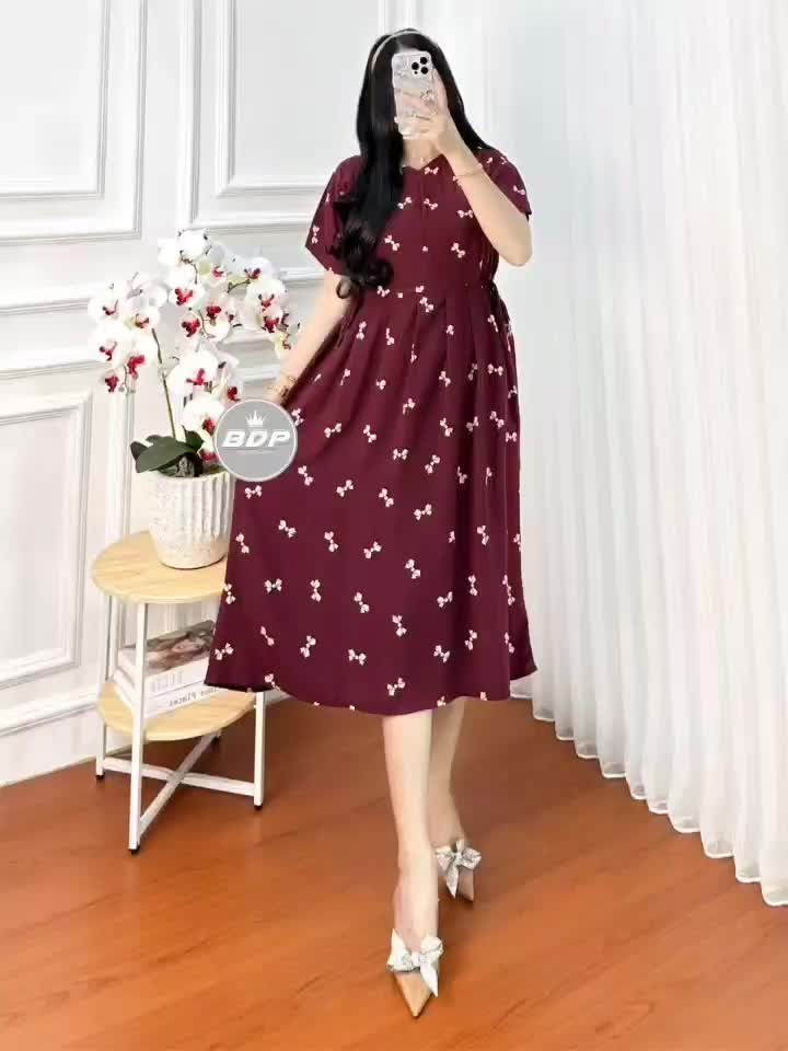 Daster Chibi Kekinian Rayon Motif Pita Ld 110 Daster Santai Wanita Busui Kancing Depan Daster  Viral Terbaru Daster Harian Santai Bumil Tidur Dress Pendek Motif Terbaru Batik
