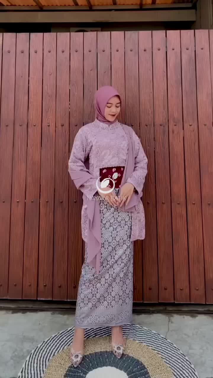 NAYANIKA BATIK - Setelan Kebaya Modern NAYRA Kutubaru Songket Set Kebaya Wisuda Kekinian Oneset Laksmi Lengkap Atasan Kebaya Belt Rok Kondangan Allsize