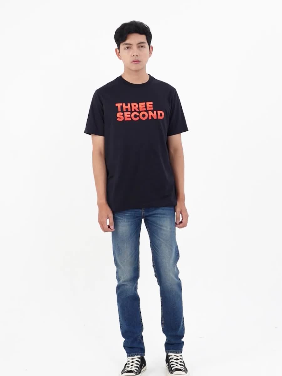 3Second Kaos Pria Lengan Pendek Regular Fit Katun Bert OL-C650125