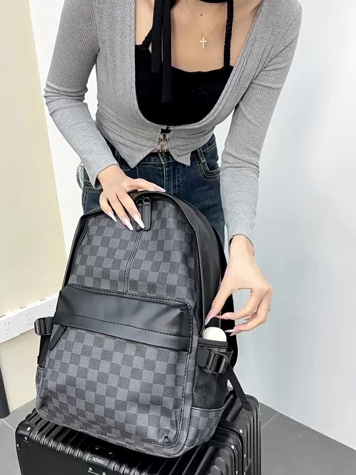 Max-Mor M010 Tas Ransel Kulit Pria dengan Slot Laptop 14inch Sekolah tas  sekolah Tas Ransel Wanita