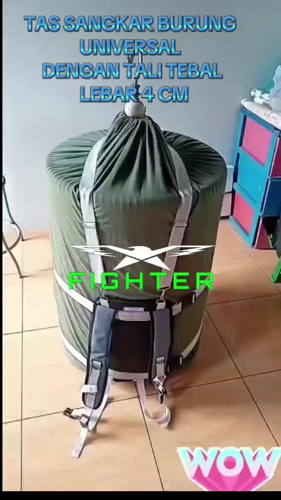 tas sangkar murai sangkar kotak sangkar lovebird dengan tali tebal lebar 4 cm kaitan besi