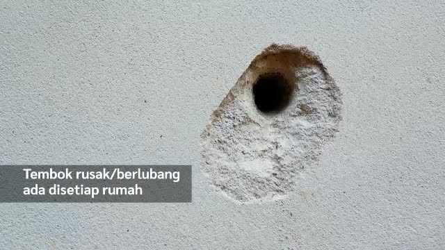 No Drop Dempul Instan Pasta Penutup Lubang Dinding Serba Guna Area Aplikasi: AC, Wastafel, dll