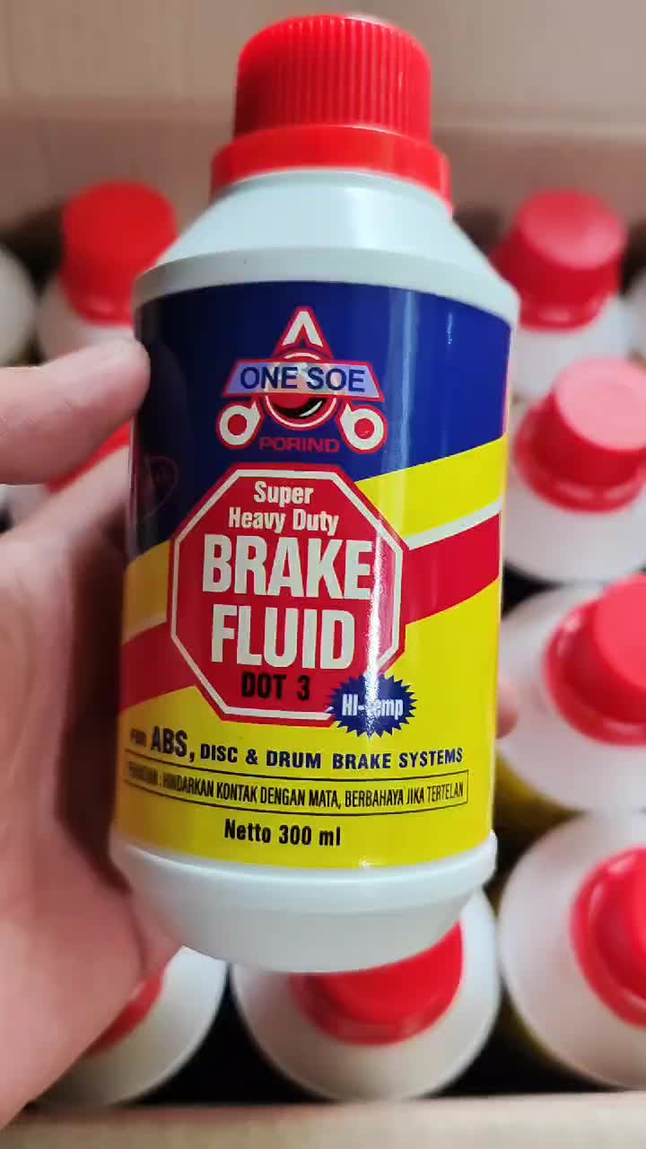 3 PCS Cairan Rem MINYAK REM CAKRAM ONE SOE DOT3 300 ML untuk Mobil dan Motor Car Engine