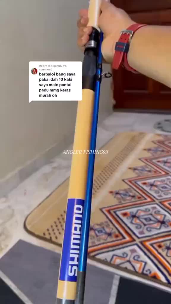 SHIMANO Pancing Serat Karbon Resistensi Maksimum 20kg Pancing Pemintalan Pancing Umpan 2 Bagian 1,8M / 2,1m / 2,4m Pancing Lempar Pancing Luar Ruangan