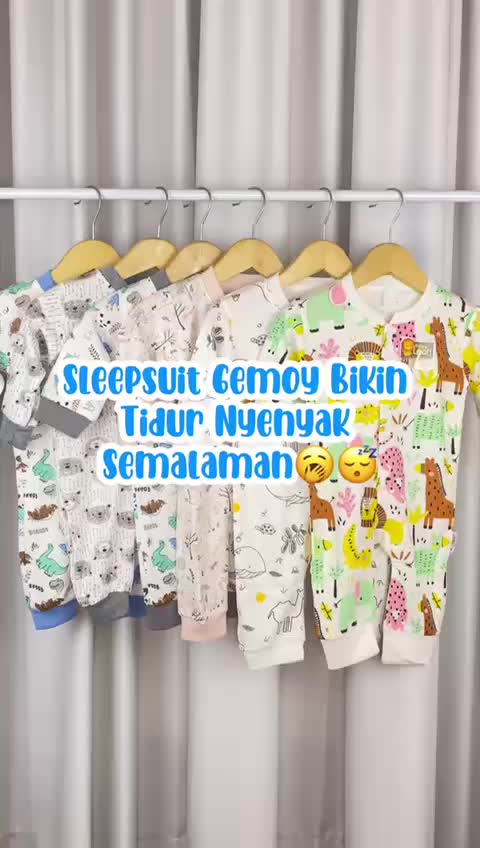 BABYLEON Jumpsuit 0-1Th Jumpsuit Kaki Buka Jumpsuit Panjang Bayi Baju Tidur Bayi Anak Piyama Bayi Setelan Baju BC-071