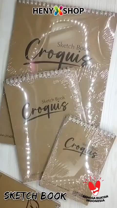 Sketchbook Hard Cover Croquis ukuran A4 / A5 / A6 - Sketch Pad Buku Drawing Sketsa halus 100 gsm
