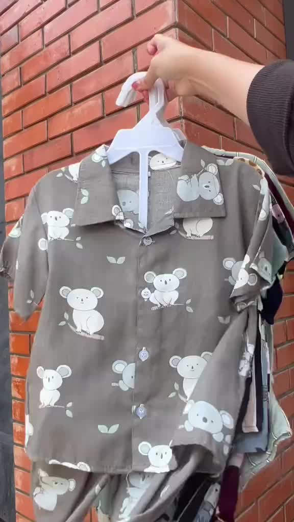 Setelan Baju Anak Rayon Kemeja Anak Lengan Pendek Usia 1-6 Tahun Nana Kids Parsel