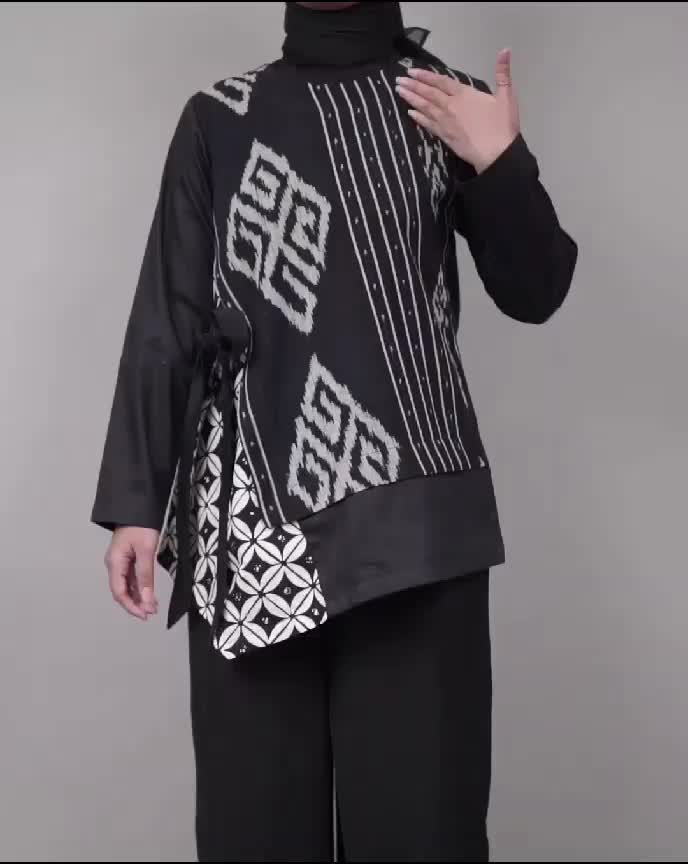 Atasan Batik Tenun Emma / Blouse Batik / Batik Couple Seragam Sarimbit