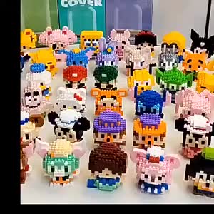 Building blocks doll ornaments DIY building blocks birthday gifts Valentine's Day ornaments mainan murah mainan edukasi anak