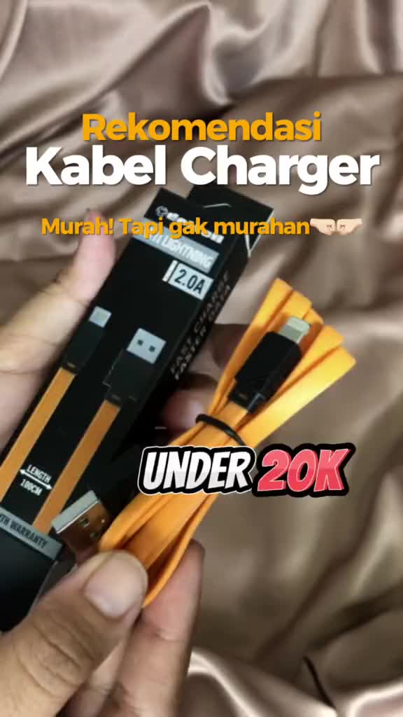 Delcell Kabel Zaxti PVC Flat 2A Faster Charging Lightning 100cm