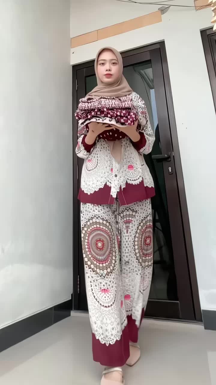 Setelan Tunik Wanita Rayon Viscose Premium/One set Davira  by alEZal