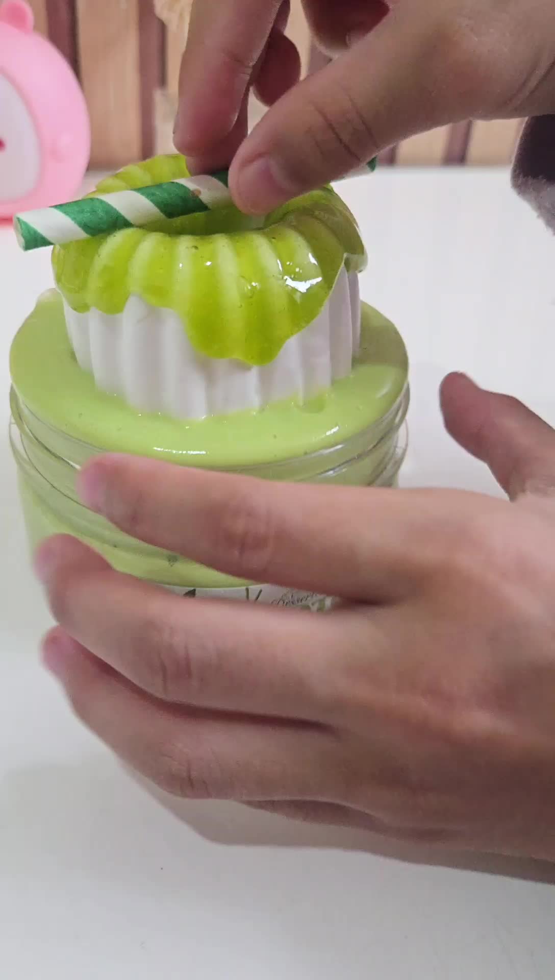 SLIME MATCHA DESSERT SLIME DIY SLIME GREEN TEA SLIME MURAH BY MMA SLIME