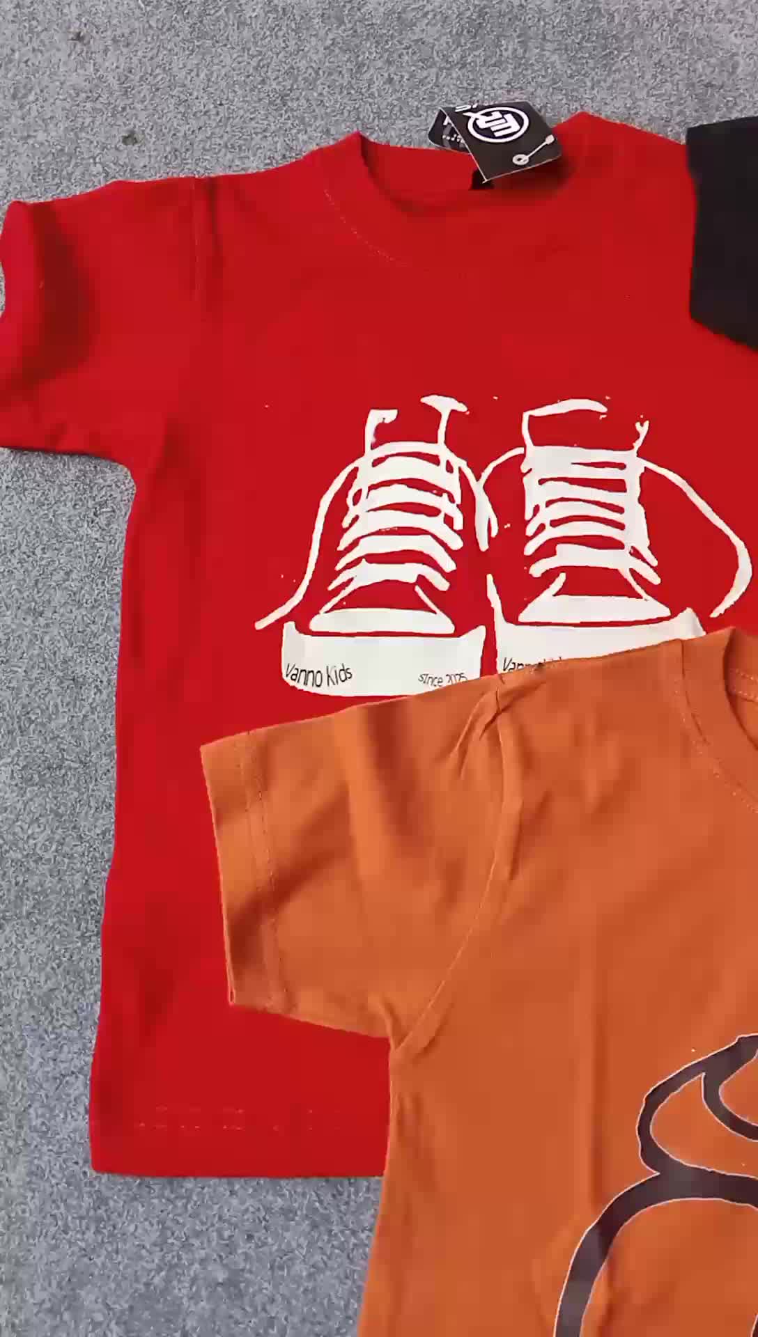 Paket 3 Kaos Distro Anak Unisex VANNO - All Motif Terbaru Katun Perempuan Laki-Laki Cowok Fashion (3-12 Tahun)