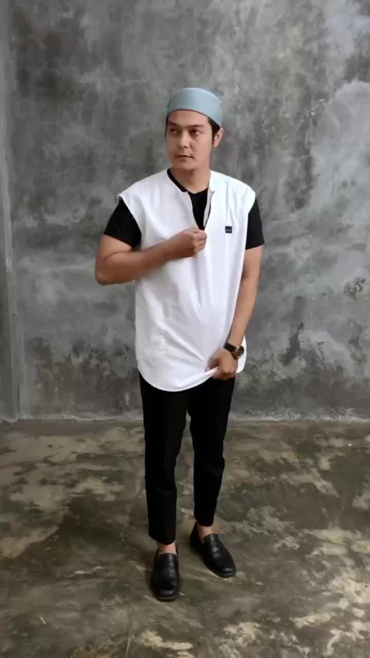 BAJU KOKO ROMPI SHOLAT FULL KATUN Pria Muslim Dewasa