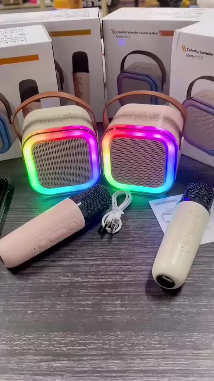 Smarteck Karaoke Bluetooth Speaker SK02 Mini Portable Speaker with MIC Full Bass Wireless ktv Cute Wireless Lucu Portabel Luar Ruangan Speaker Nirkabel