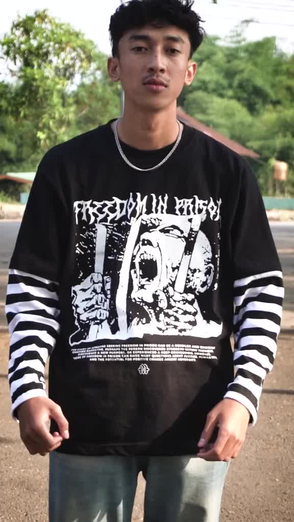 Middlehigh Tshirt Double Layer Oversize - Freedom Katun Combed