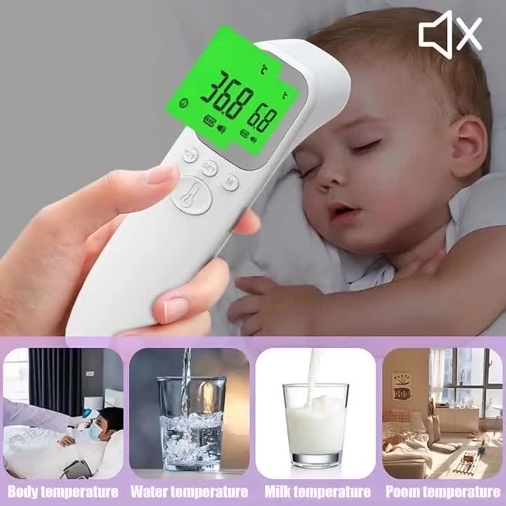 Termometer Dahi Digital Non Kontak – Pengukur Suhu Tubuh Elektronik Akurat untuk Dewasa & Anak