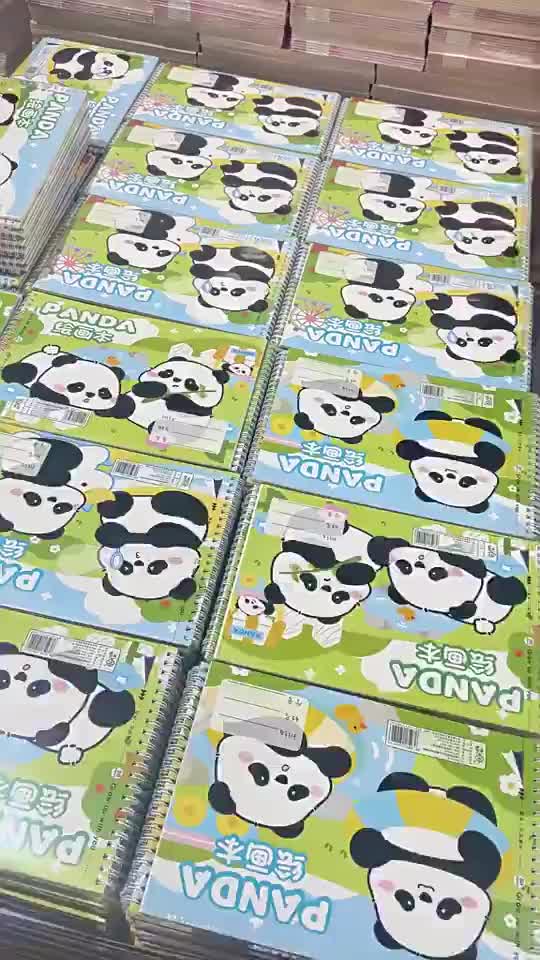 QUAFF Buku Gambar Anak Jilid Spiral A4 30 Lembar Kertas Tebal 100 Gsm untuk Mewarnai & Menggambar TK SD Stationery Putih Komik