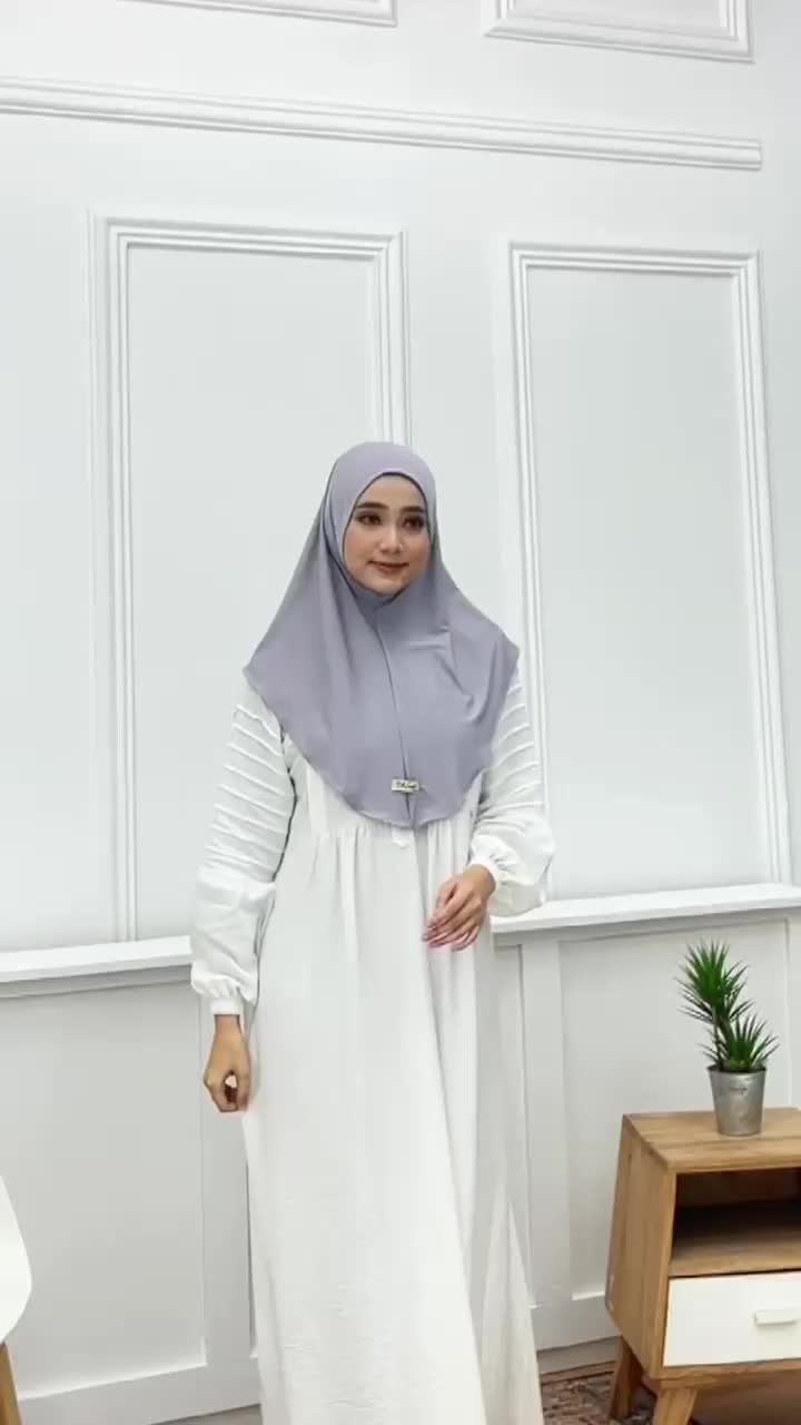 Kiswah - Hijab Instan Siria Zaina Kerudung Nyaman Muslim Lembut All Size