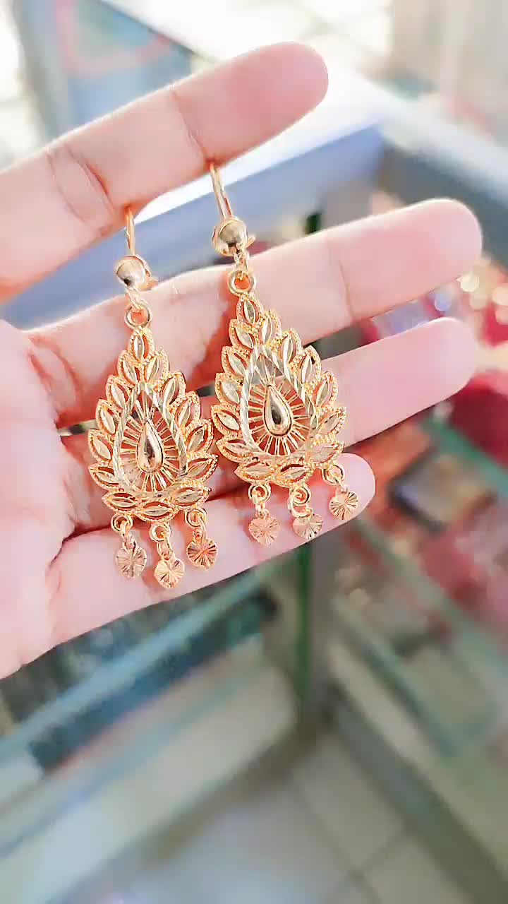 Anting Xuping Juntai Dubai dengan Desain Elegan Dewasa Earrings