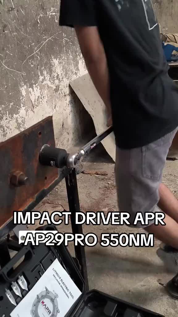 APR raja bor impact driver cordless sekrup AP29PRO 550nm 2baterai lxt besi kayu impact wrench bisa
