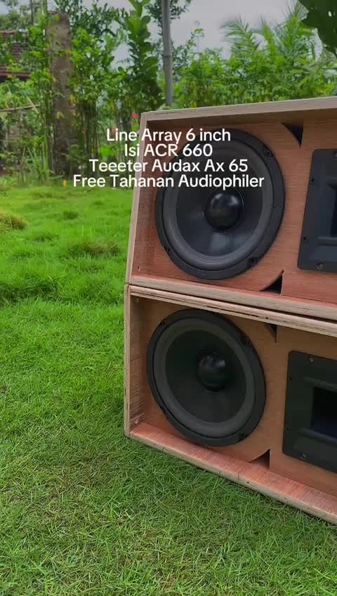 Line Array 6 Inch isi ACR 660 Twiter Audax AX65 Pengerjaan CNC