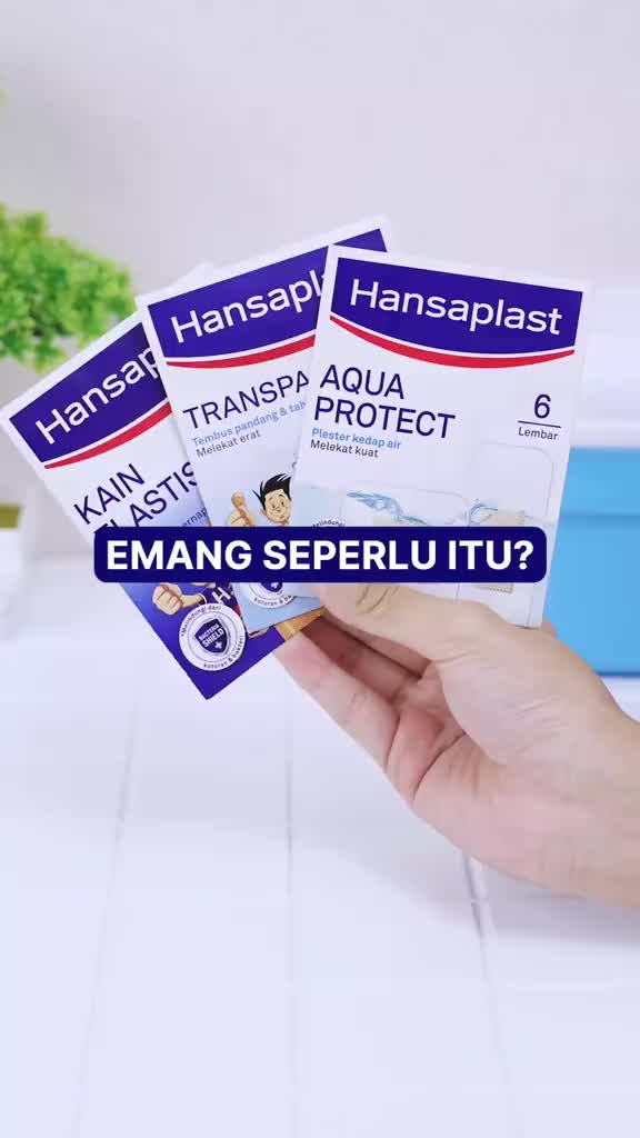 HANSAPLAST Plester Transparan Tahan Air Transparent isi 10 P3K Bening - Tembus pandang