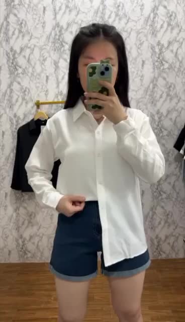 paket 3 pcs kemeja polos wanita LENGAN PANJANG basic baju kantor casual Atasan Kerja Shakila