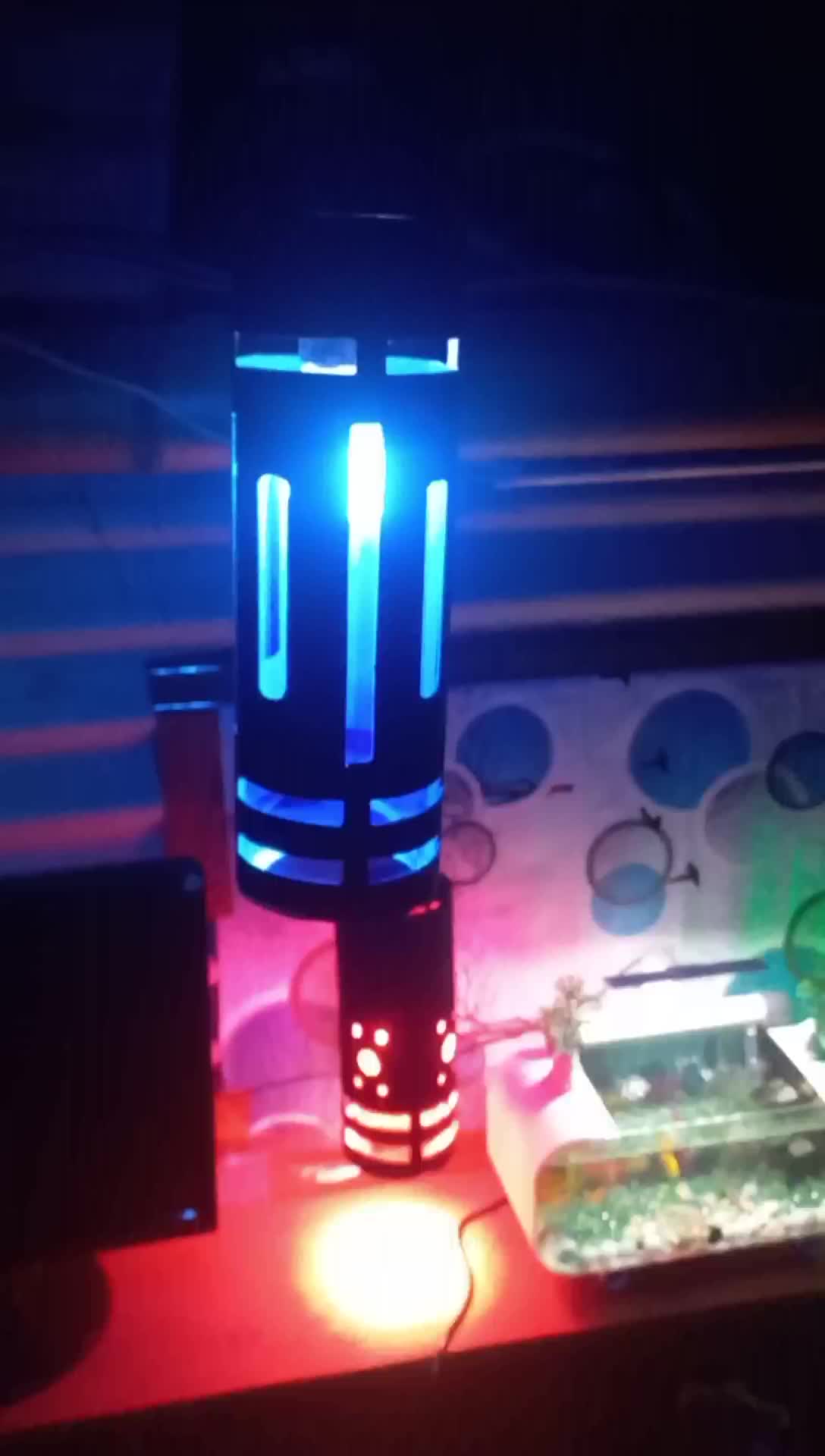 Lampu Hias Gantung LED Estetik Warna Biru 25cm plus Lampu - Hemat Energi dan Tahan Lama