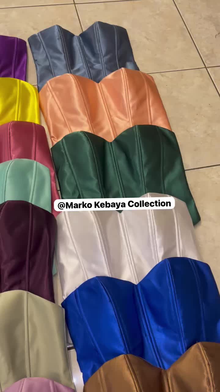 Longtorso M-L-XL | Longtorso Bustier kemben Polos Satin