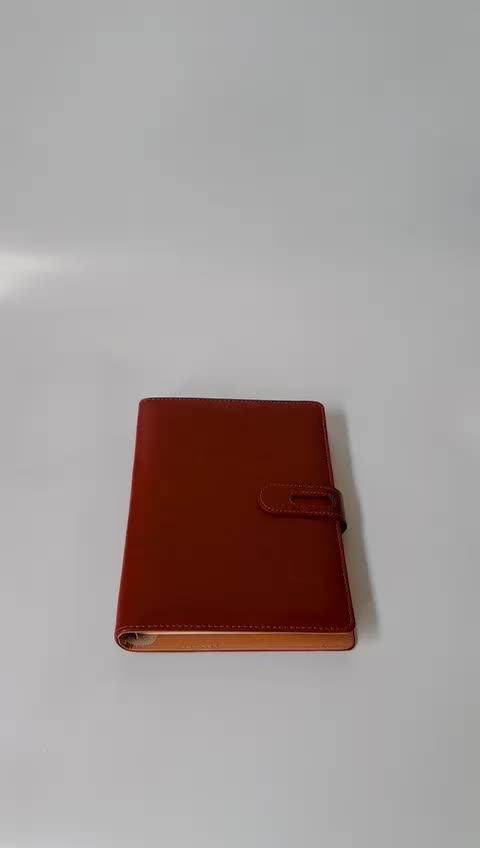 Buku Agenda Binder Note Book  Cover Klip Cover Bahan Kulit Jurnal Garis A5 Notebook Diary Book Blinder Cover Polos Bisa Custom
