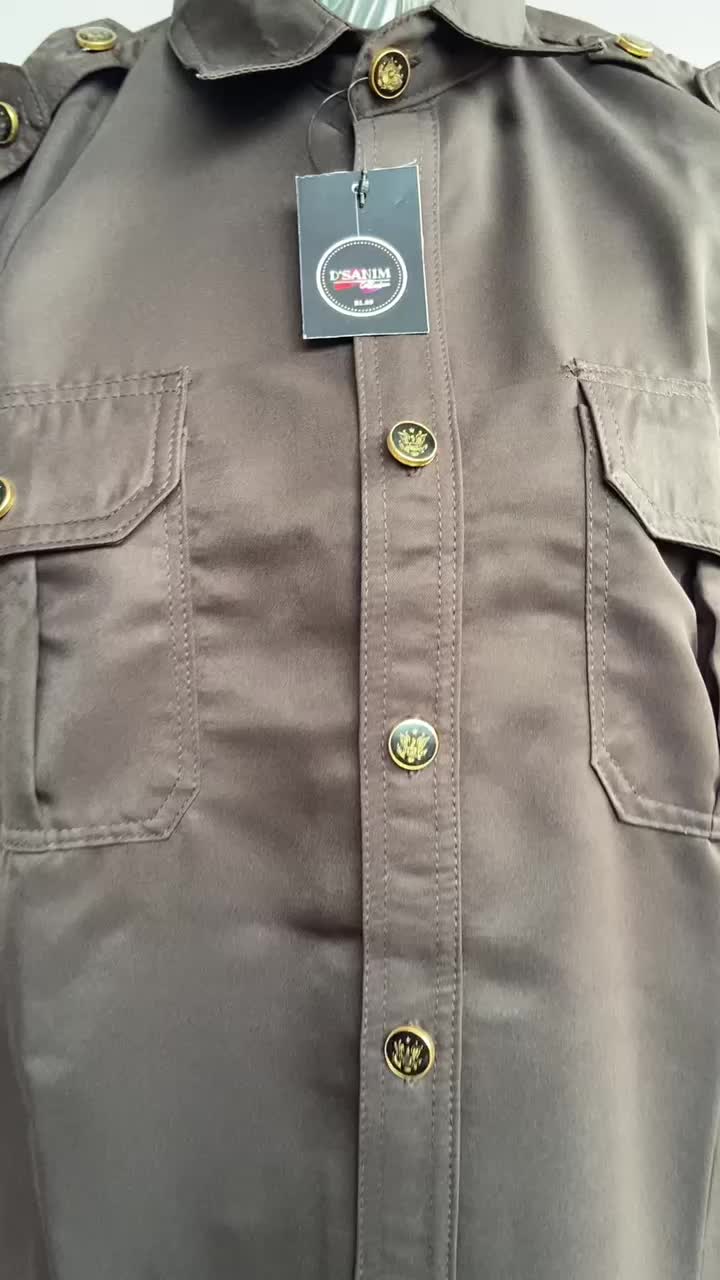 Baju Setelan Safari Security/Satpam  Pendek