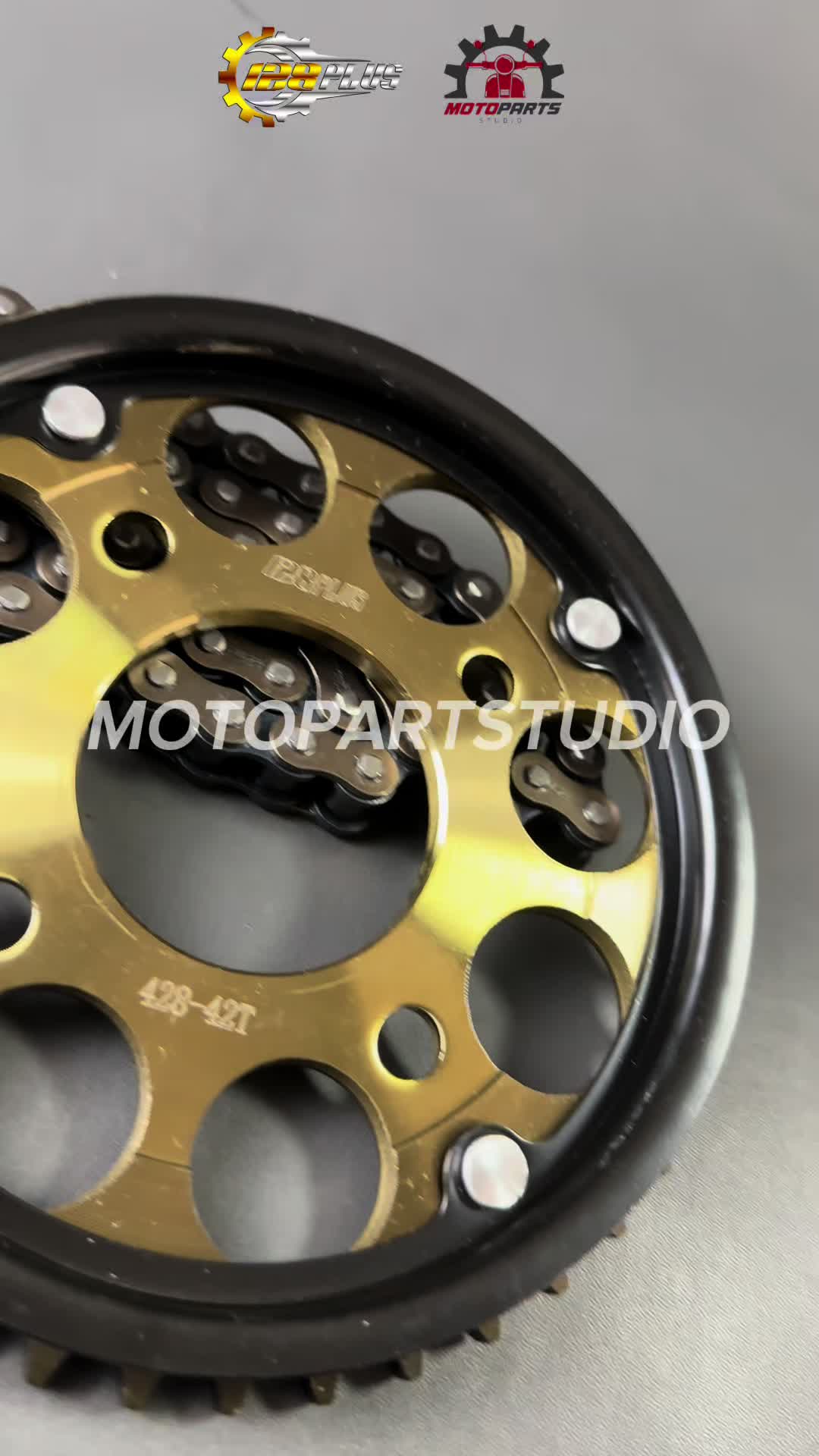 GEAR GIR SET GIR PAKET MEGAPRO NEW CB150R CBR150R VERZA TIGER REVO SUPRA GTR SONIC 150R 14 42T 428H  Gold Motorcycle
