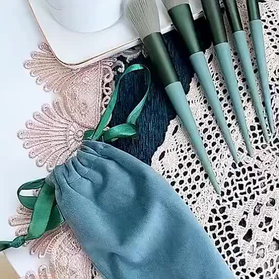 Set Kuas Make Up 13 Pcs Alat Make Up Brush Make Up Lengkap 13 in 1 dengan Free Pouch Lembut dan Halus