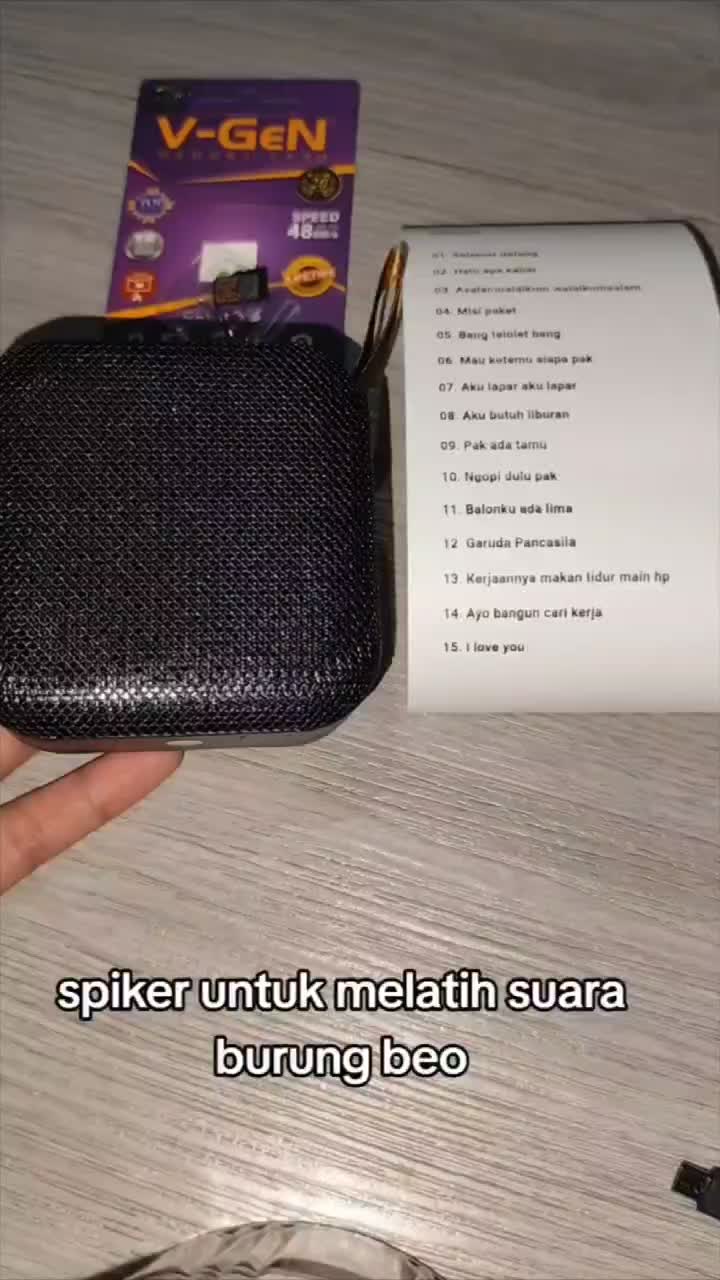 Speaker Masteran Suara untuk burung Beo latihan bicara Jernih Jelas
