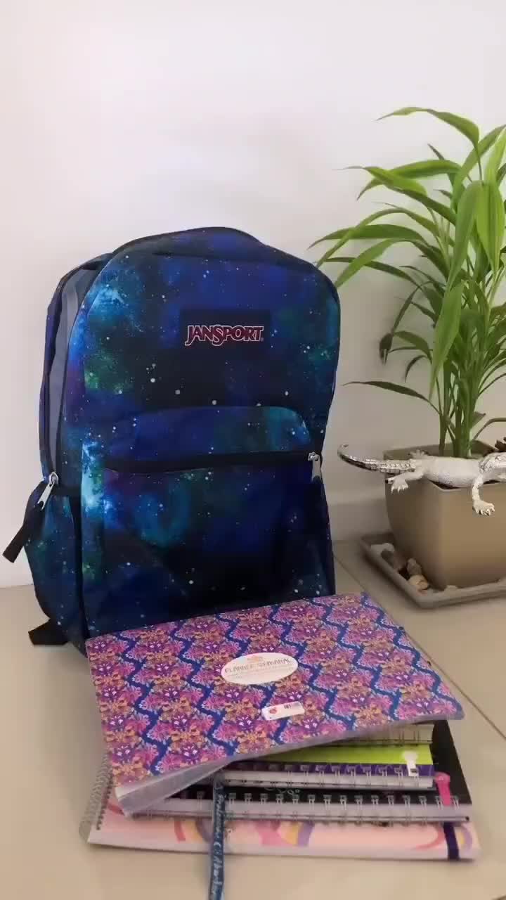 JanSport Tas Ransel / Mini Backpack Cyberspace Galaxy Tas jansport motif galaxy Full tag Super Premium Sekolah Wanita Tas Skena Tas Anti Razia